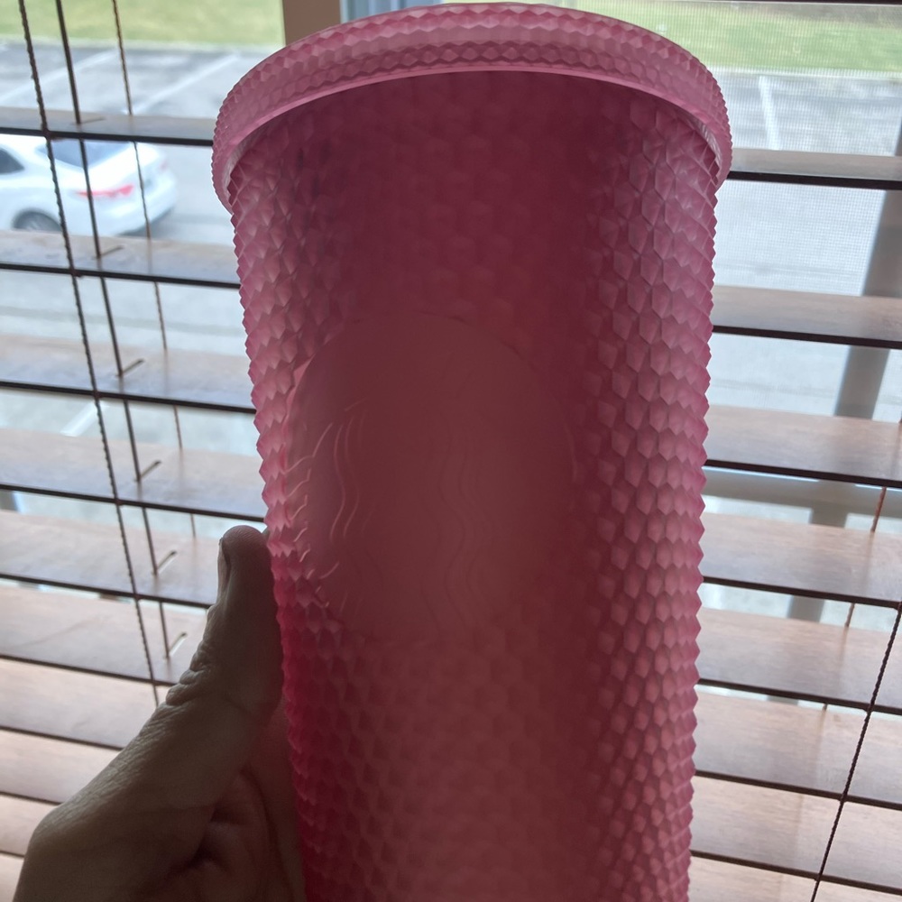 Starbucks pink frosted tumbler